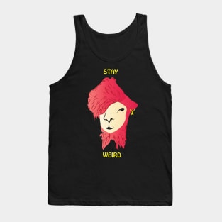 Stay Weird design illustration Tank Top